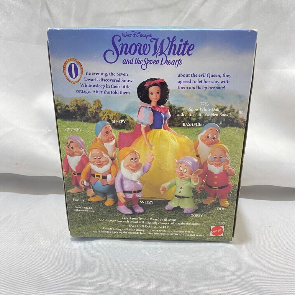 1992 Mattel Disney Snow White and the 7 Dwarfs Doc Doll Magic Color Change - Picture 5 of 9